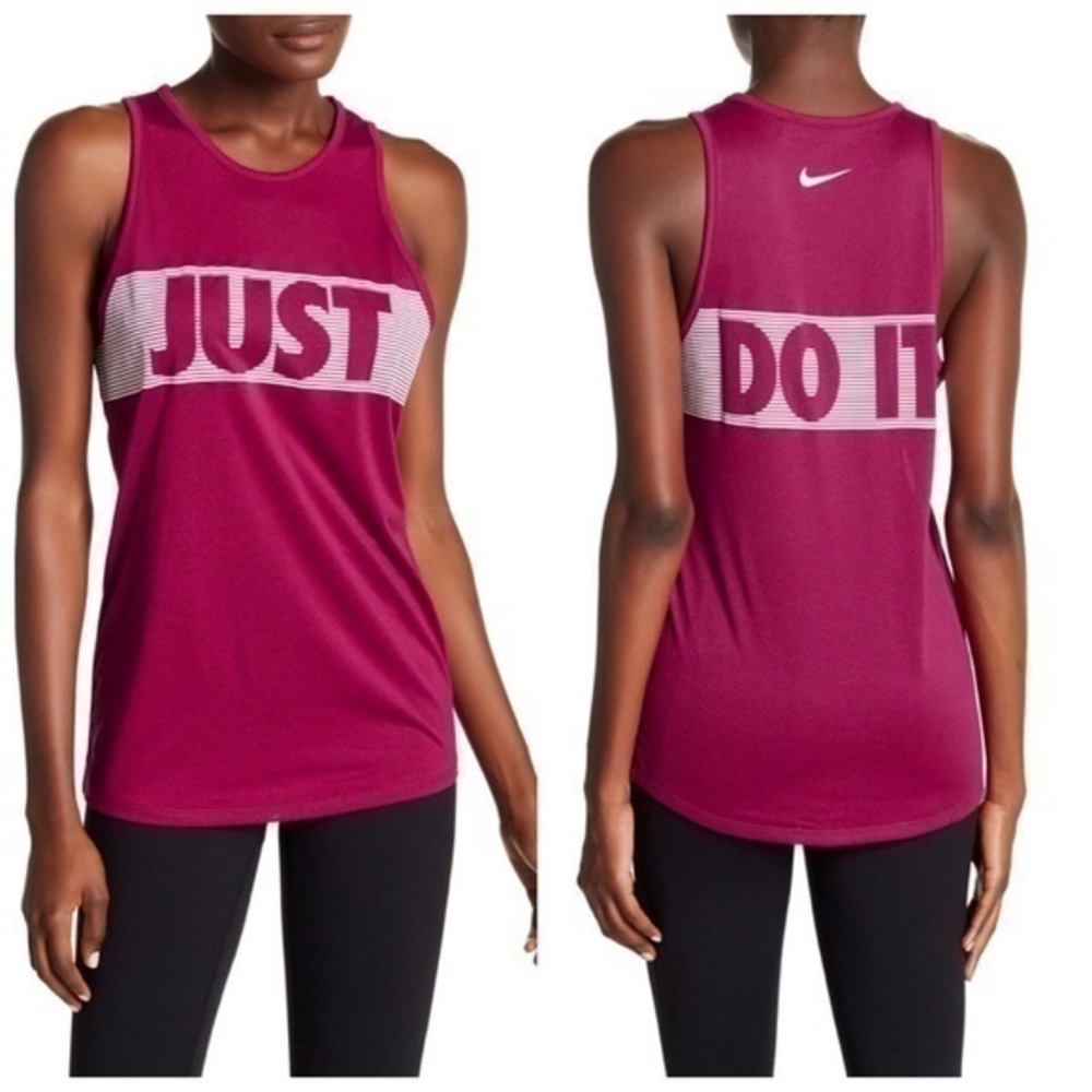 Nike Pink logo Tank Top size xs
